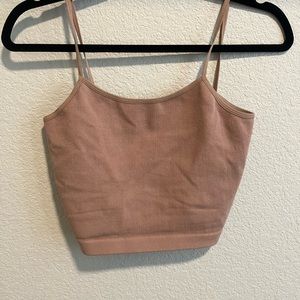 By Together beige tank size M/L tank - crisscross back